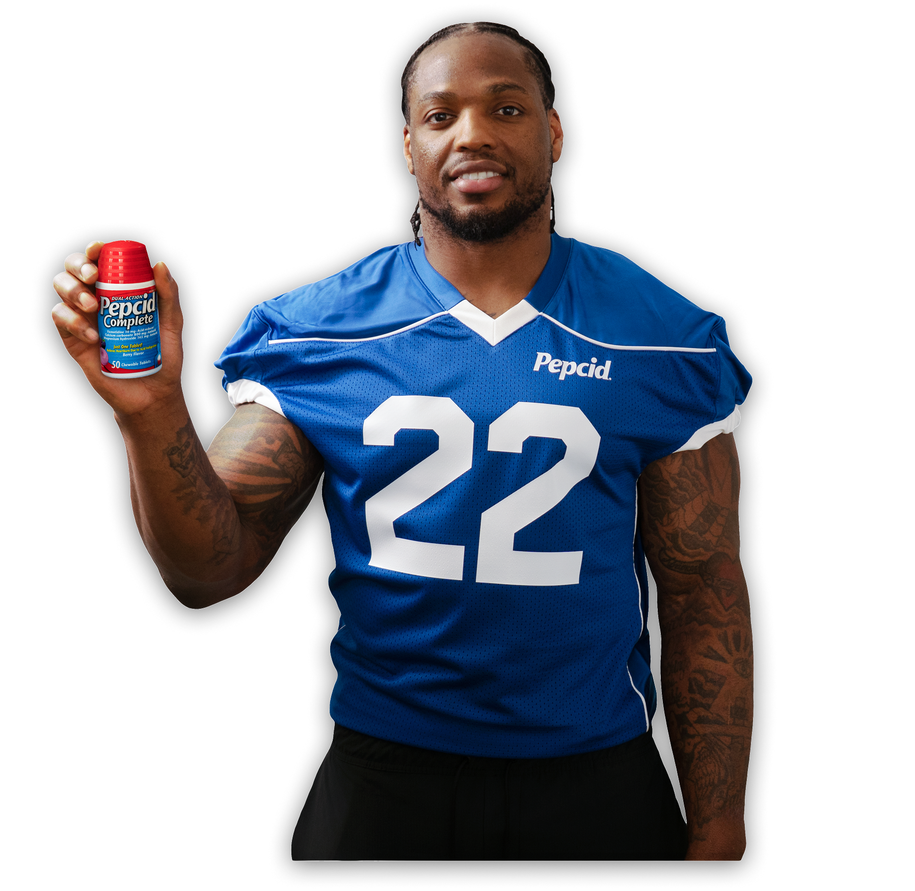 Derrick Henry holding Pepcid